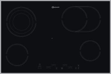 Bauknecht CTAR 8743/2 IN - Elektrokochfeld mit Bräterzone, 77 cm, 5 Jahre Garantie